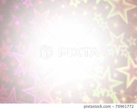 無數大大小小的星狀霓虹燈的夢幻般的形像從中心輻射的光/黃橙色漸變還有其他顏色 無數大大小小的星狀霓虹燈的夢幻般的形像從中心輻射的光/黃橙色漸變還有其他顏色 78961772