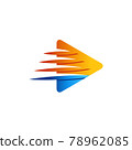 abstract speed arrow triangle logo symbol icon 78962085