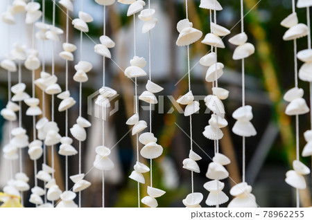 Seashells mobile hanging. handicrafts produced by sea shell Seashells mobile hanging. handicrafts produced by sea shell 78962255