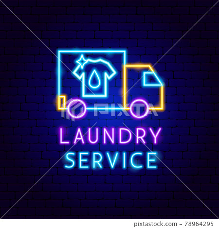 Laundry Service Neon Label Laundry Service Neon Label 78964295