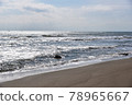 高浦海岸的景色，銀色的海面（千葉縣禦宿町） 78965667