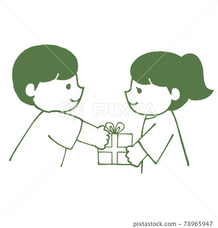 The person who gives the present The person who gives the present 78965947