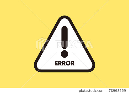 Simple icon for error display ・ ERROR English Simple icon for error display ・ ERROR English 78968269