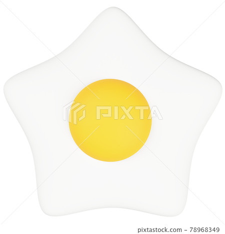Star-shaped fried egg Star-shaped fried egg 78968349