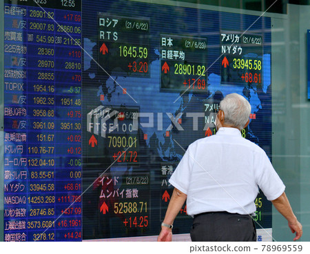 <Tokyo> Stock price board <Tokyo> Stock price board 78969559