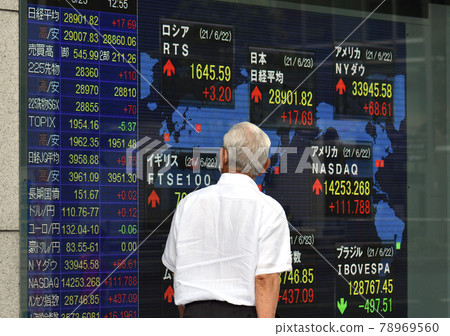 <Tokyo> Stock price board 78969560
