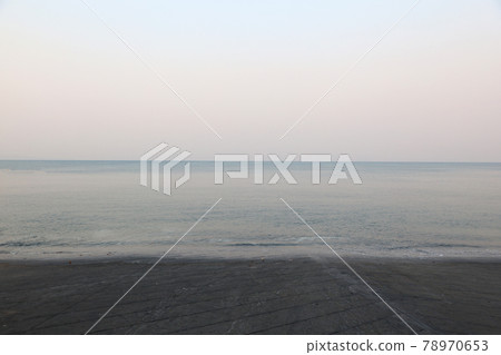 Coconut tree on blue sky background in evening at Thailand. Coconut tree on blue sky background in evening at Thailand. 78970653