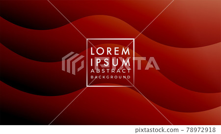 Abstract wave background design template. Wavy liquid vector illustration. Dark brown gradient color fluid 78972918