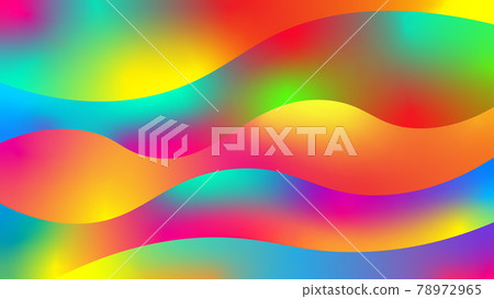 Futuristic rainbow fluid layer illustration. Colorful abstract background design template. Vivid gradient mesh liquid. Futuristic rainbow fluid layer illustration. Colorful abstract background design template. Vivid gradient mesh liquid. 78972965