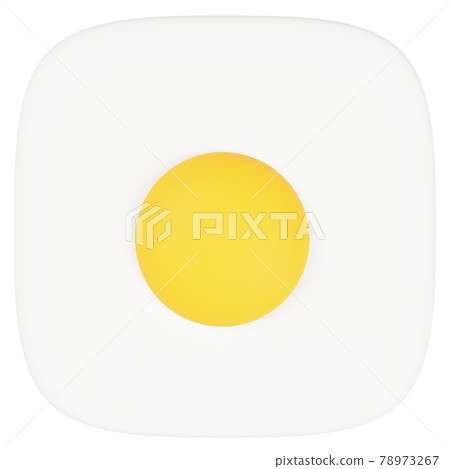 Square fried egg Square fried egg 78973267