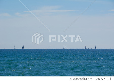 Super sunny day to sail in the Mediterranean 78973991