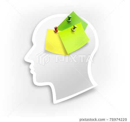 head sticker - Stock Illustration [78974220] - PIXTA