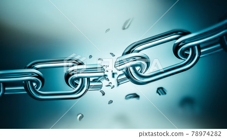 Breaking metal chain 78974282
