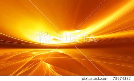 Bright orange fractal horizon 78974382