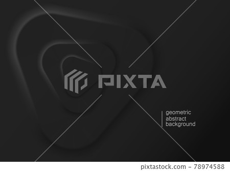 Abstract background illustration in dark neomorphism style. Minimal wallpaper, backdrop. 78974588
