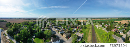 Aerial panorama of Princeton, Ontario, Canada Aerial panorama of Princeton, Ontario, Canada 78975894