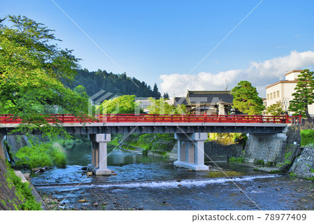 高山市岐阜縣中橋和宮川 78977409