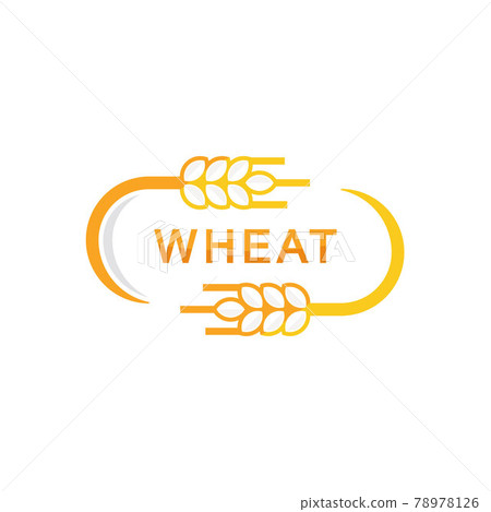 Wheat And Bread Logo Design Template 78978126