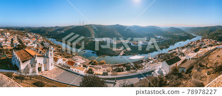 Mertola town and castle in Portugal Mertola town and castle in Portugal 78978227