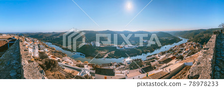 Mertola town and castle in Portugal 78978233