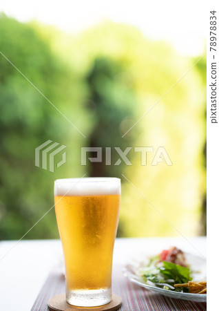 Delicious draft beer and tacos in midsummer Delicious draft beer and tacos in midsummer 78978834