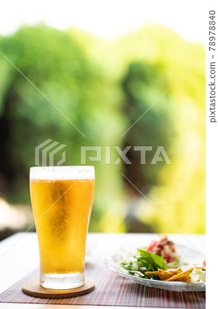 Delicious draft beer and tacos in midsummer 78978840