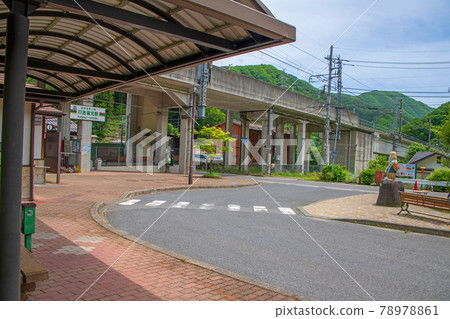 Scenery around Kawaji Yumoto Station in front of the station Nikko City Scenery around Kawaji Yumoto Station in front of the station Nikko City 78978861