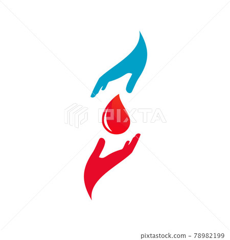 Blood donors icon , blood logo vector illustration V10