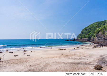 (Shizuoka Prefecture) Kisami Ohama Beach in Izu Shimoda, a beach full of tropical atmosphere 78982469
