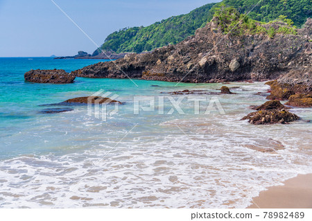 (Shizuoka Prefecture) Kisami Ohama Beach in Izu Shimoda, a beach full of tropical atmosphere 78982489