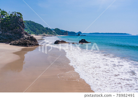 (Shizuoka Prefecture) Kisami Ohama Beach in Izu Shimoda, a beach full of tropical atmosphere 78982491