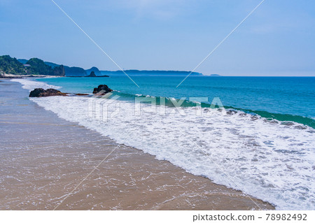 (Shizuoka Prefecture) Kisami Ohama Beach in Izu Shimoda, a beach full of tropical atmosphere 78982492