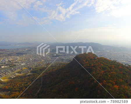 從屋島眺望屋島灣出口~無人機鳥瞰圖(香川縣高松市) 從屋島眺望屋島灣出口~無人機鳥瞰圖(香川縣高松市) 78982589