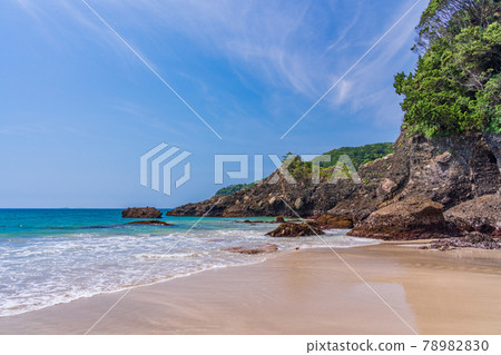(Shizuoka Prefecture) Kisami Ohama, Izu Shimoda, sandy beach and rocky area (Shizuoka Prefecture) Kisami Ohama, Izu Shimoda, sandy beach and rocky area 78982830