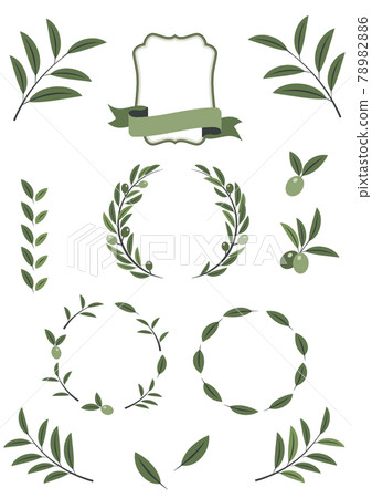 橄欖材質套裝框、格線、框裝飾 78982886