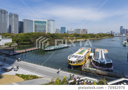 [東京] 水邊城市景觀 沃特斯竹芝與碼頭 78982970