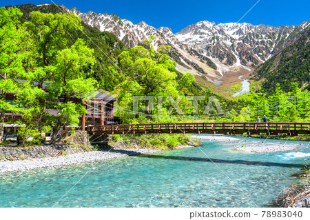 《Nagano Prefecture》 Fresh green Kamikochi, Kappa Bridge 《Nagano Prefecture》 Fresh green Kamikochi, Kappa Bridge 78983040