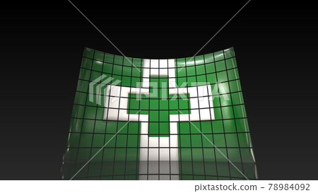 5-3-2 地板上倒映著瘋狂的安全與健康旗幟 5-3-2 地板上倒映著瘋狂的安全與健康旗幟 78984092