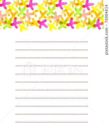 Watercolor warm color flower letter frame - Stock Illustration ...