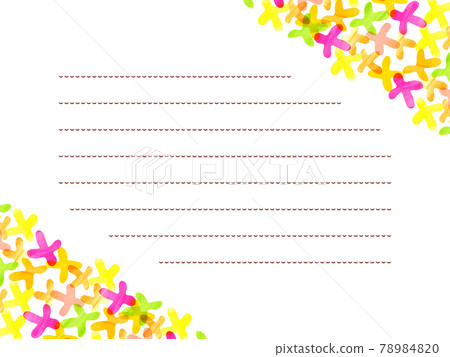 Letter Frame Colorful Watercolor warm color flower letter frame - Stock Illustration ...