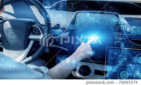 汽車平視顯示器HUD自動駕駛駕駛員輔助系統 78985374