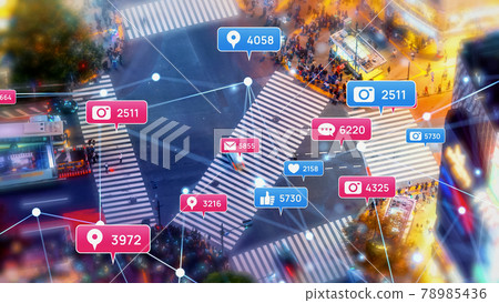 SNS營銷社交媒體社交網絡 78985436