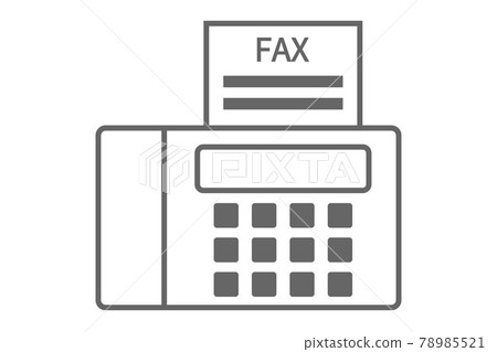 FAX icon vector illustration 78985521