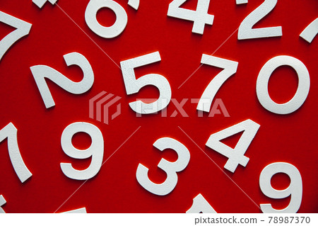 Mathematics background made with solid numbers 78987370