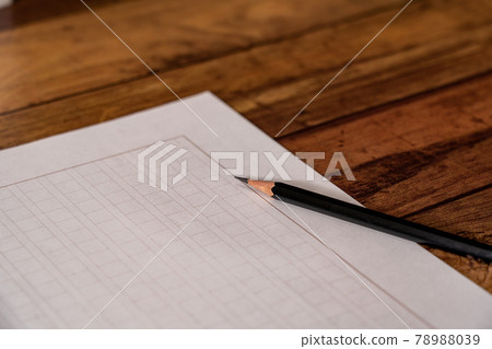 Document paper and pencil 78988039