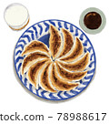 餃子和啤酒的插圖 78988617