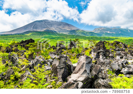 Onioshidashi Garden, Tsumagoi Village, Gunma Prefecture Lava and Mt. Asama 78988758
