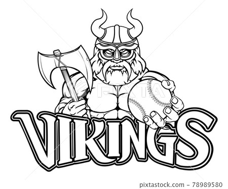 Viking Baseball Sports Mascot Viking Baseball Sports Mascot 78989580