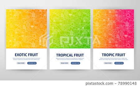 Tropical Fruit Flyer Concepts Tropical Fruit Flyer Concepts 78990148