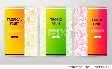 Tropical Fruit Web Design 78990215